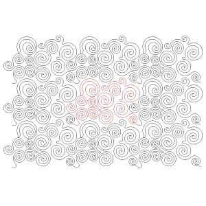 swirls simple 001 Digital Pattern | Sweet Dreams Quilt Studio - Edge to ...