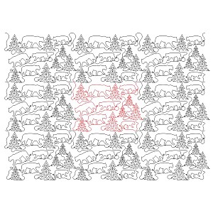 tiger in trees Digital Pattern | Sweet Dreams Quilt Studio - Edge to ...