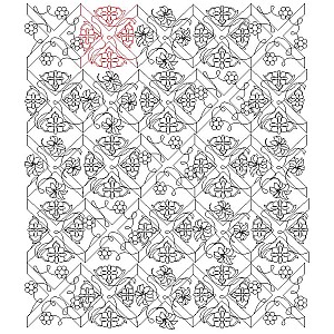 trellis pano 003 Digital Pattern | Sweet Dreams Quilt Studio - Edge to ...