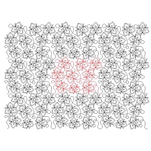 trillium flower pano 003 Digital Pattern | Sweet Dreams Quilt Studio ...