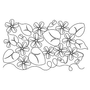 violets pano 002 Digital Pattern | Sweet Dreams Quilt Studio - Edge to ...
