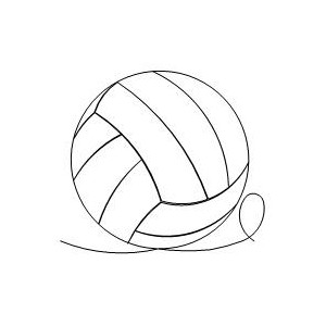 volleyball border 002 Digital Pattern | Sweet Dreams Quilt Studio ...