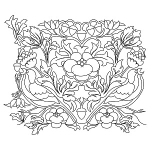 w morris pano 003 Digital Pattern | Sweet Dreams Quilt Studio - Edge to ...