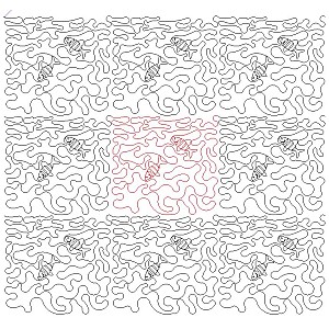 water ripples 3 with fish Digital Pattern | Sweet Dreams Quilt Studio ...