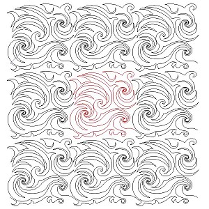 wave pano 001 Digital Pattern | Sweet Dreams Quilt Studio - Edge to ...