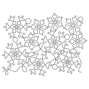 winter flakes e2e 001 - Edge to Edge Quilting Patterns