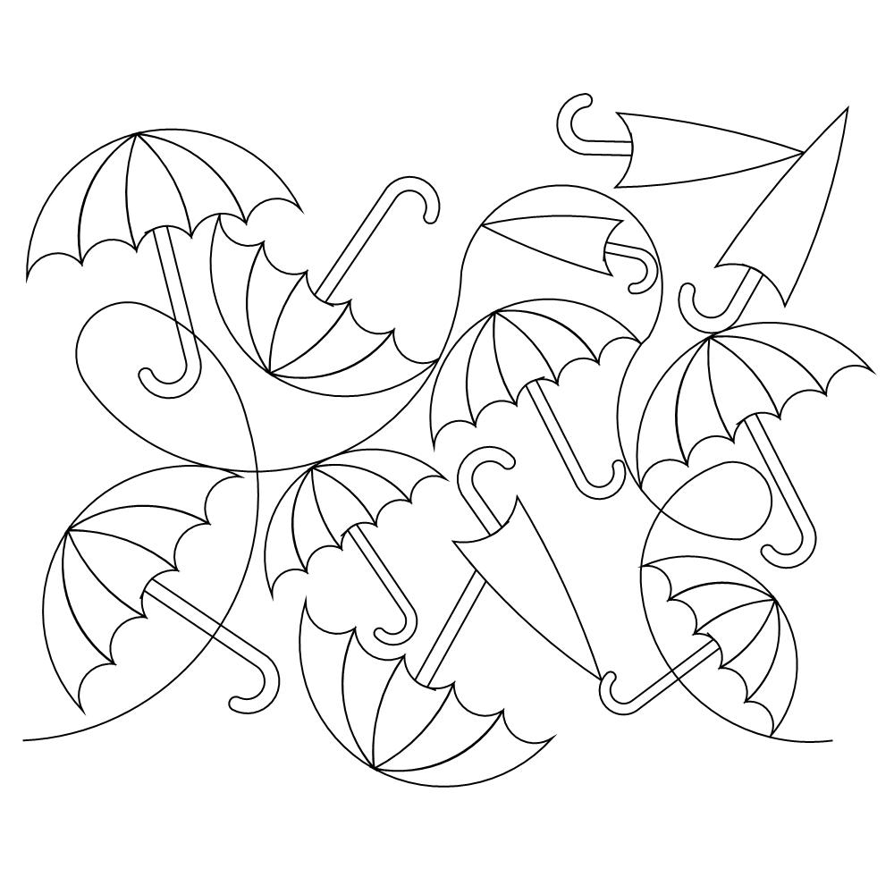 umbrella pano 001 Digital Pattern | Sweet Dreams Quilt Studio - Edge to ...
