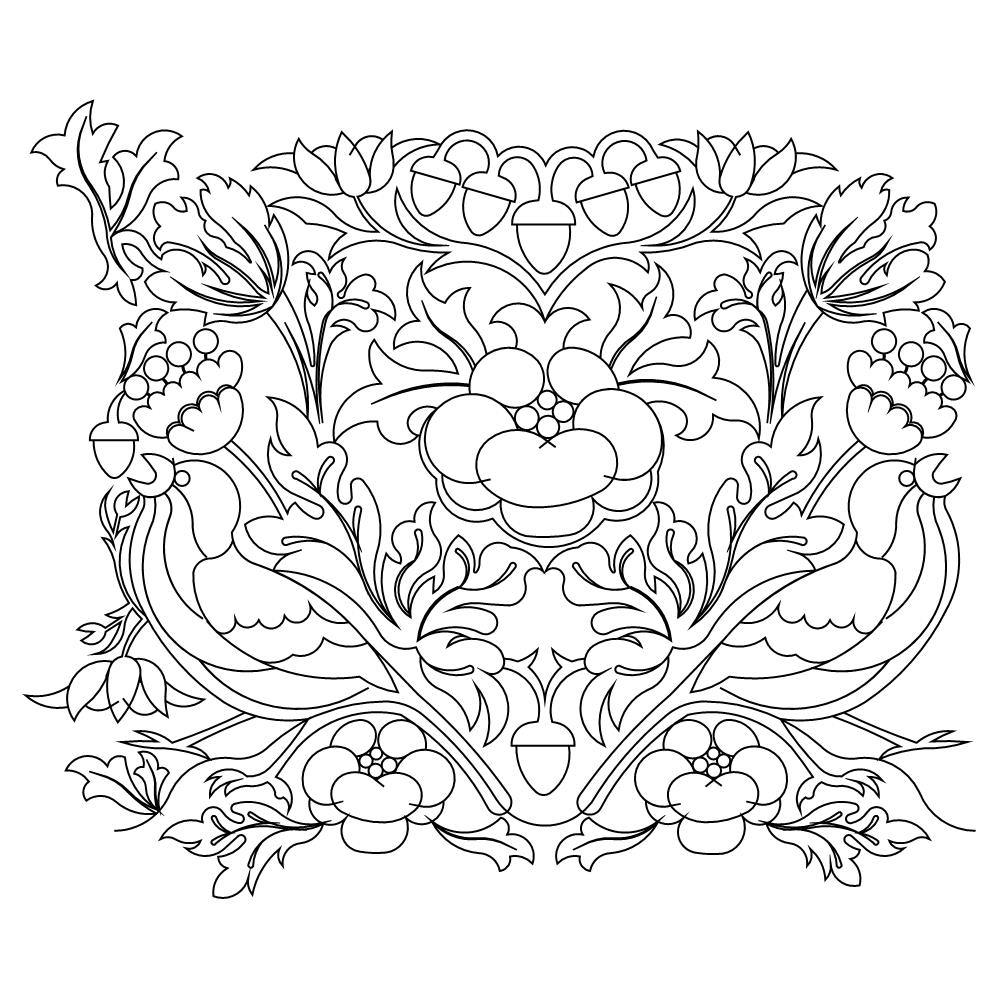 w morris pano 003 Digital Pattern | Sweet Dreams Quilt Studio - Edge to ...