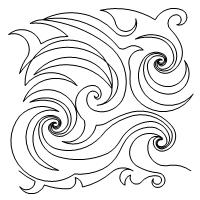 wave pano 001 Digital Pattern | Sweet Dreams Quilt Studio - Edge to ...