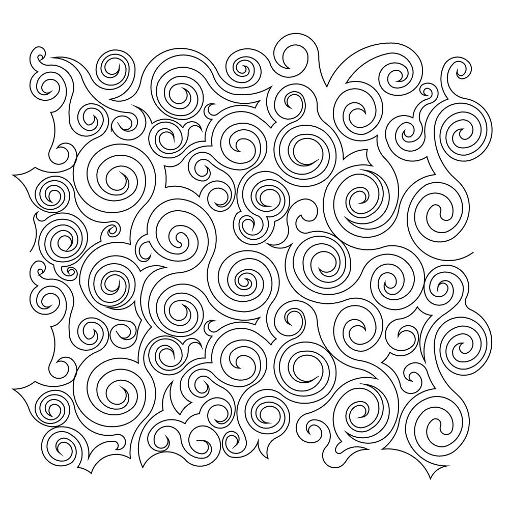 zig swirls pano 001 Digital Pattern | Sweet Dreams Quilt Studio - Edge ...